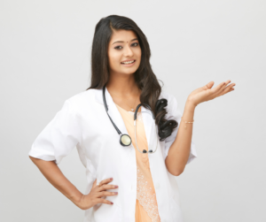 An Indian doctor's image points to a blog where Iits explained that the USMLE is not really tough for Indian students.